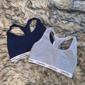 Navy Calvin Klein Bralettes